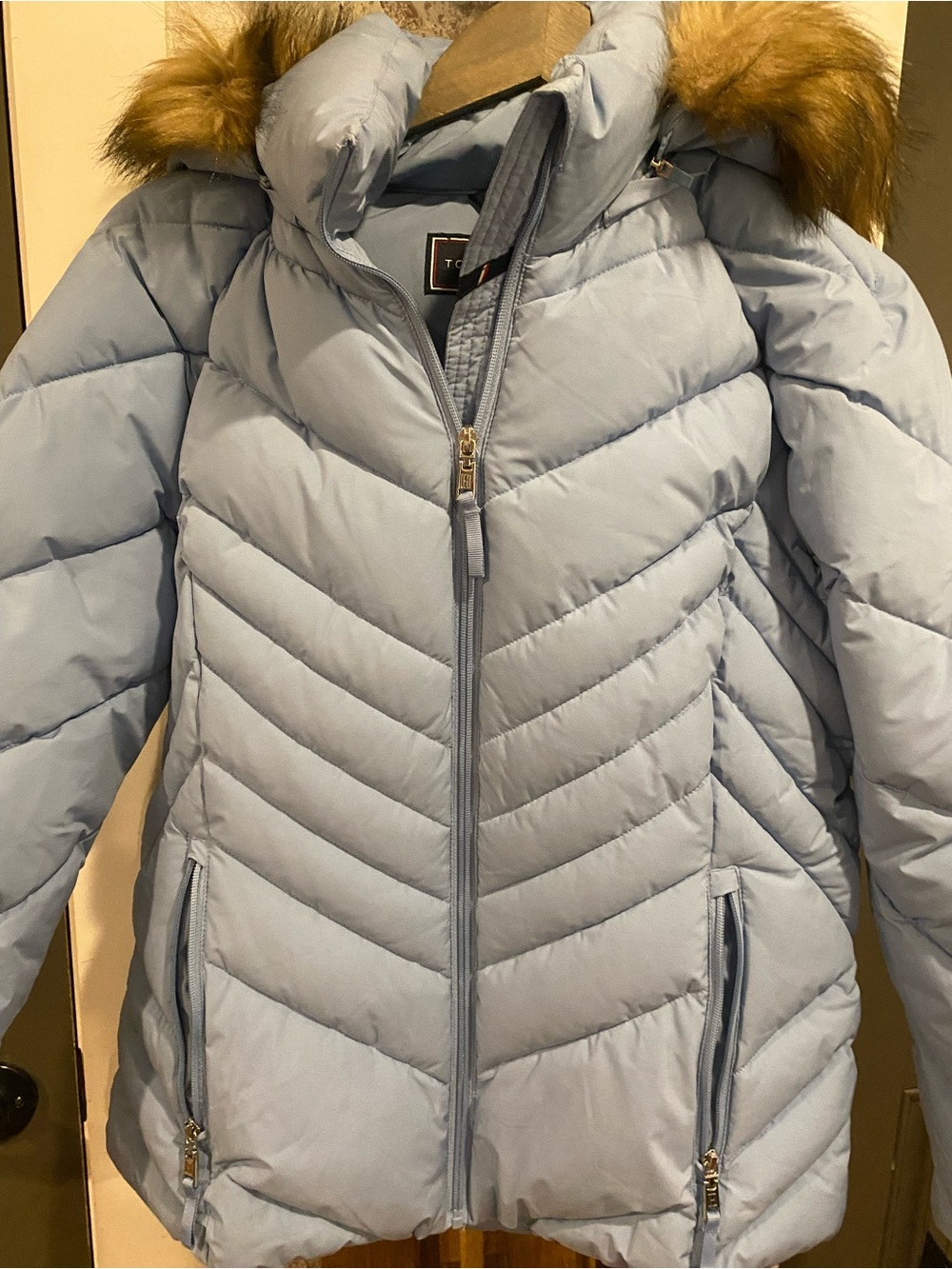 Tommy Hilfiger Light Blue Puffer Jacket